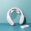 Aparat de Masaj Cervical Profesional cu Impulsuri Electromagnetice VENTLEX, diferite nivele de intensitate pentru durerile de gat si spate, Incalzire, Telecomanda, Portabil, USB, Alb