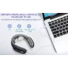 Aparat de Masaj Cervical Profesional cu Impulsuri Electromagnetice VENTLEX, diferite nivele de intensitate pentru durerile de gat si spate, Incalzire, Telecomanda, Portabil, USB, Albastru