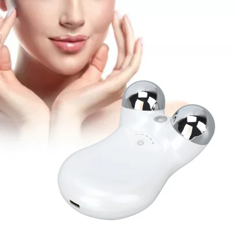 Aparat Pentru Tratament Facial cu Microcurenti Ventlex® pentru Lifting Facial 3D si Intinerirea Pielii, Luminozitate si Remodelare, Antirid, Portabil, Alb