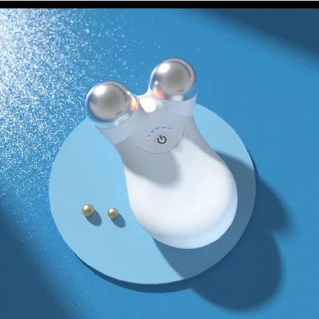 Aparat Pentru Tratament Facial cu Microcurenti Ventlex® pentru Lifting Facial 3D si Intinerirea Pielii, Luminozitate si Remodelare, Antirid, Portabil, Alb
