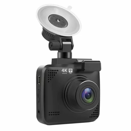 Camera auto de bord 4K ultra HD, Ventlex® Super night vision cu WiFi, GPS si unghi mare de filmare 170 ˚, rezolutie 3840x2160p 30fps, G-Senzor, Negru