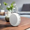 Dispozitiv generare sunete albe, Compact, Portabil, Prindere usoara, 10 sunete relaxante perfecte pentru adormit copii, Timer, Reincarcabil, White Noise, Alb
