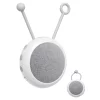 Dispozitiv generare sunete albe, Compact, Portabil, Prindere usoara, 10 sunete relaxante perfecte pentru adormit copii, Timer, Reincarcabil, White Noise, Alb