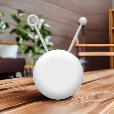 Dispozitiv generare sunete albe, Compact, Portabil, Prindere usoara, 10 sunete relaxante perfecte pentru adormit copii, Timer, Reincarcabil, White Noise, Alb