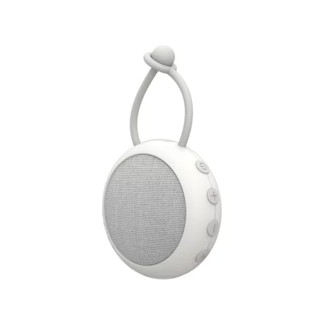 Dispozitiv generare sunete albe, Compact, Portabil, Prindere usoara, 10 sunete relaxante perfecte pentru adormit copii, Timer, Reincarcabil, White Noise, Alb