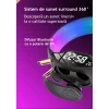 Lampa Smart LED RGB, functie de incarcare Wireless, 15W VENTLEX, lumini ambientale, control tactil, sincronizare muzicala, difuzoare Bluetooth 5W, afisaj ceas digital, temperatura, alb