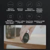 Ruleta Electrica Rotunda Digitala Ventlex®, cu ecran LCD, incarcare USB Type-C, pentru suprafete plate, curbate sau pentru croitori, 200 mAh, Portabila, Neagra
