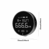 Ruleta Electrica Rotunda Digitala Ventlex®, cu ecran LCD, incarcare USB Type-C, pentru suprafete plate, curbate sau pentru croitori, 200 mAh, Portabila, Neagra
