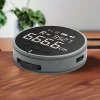 Ruleta Electrica Rotunda Digitala Ventlex®, cu ecran LCD, incarcare USB Type-C, pentru suprafete plate, curbate sau pentru croitori, 200 mAh, Portabila, Neagra