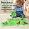 Puzzle Multifunctional Educational Pentru Copii, VENTLEX, Model Pista Masinuta Rosie, +3, Verde