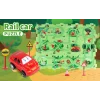 Puzzle Multifunctional Educational Pentru Copii, VENTLEX, Model Pista Masinuta Rosie, +3, Verde