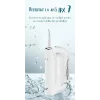 Irigator Oral Profesional pentru Dus Bucal cu 4 moduri de curatare si 5 capete interschimbabile VENTLEX®, Rezervor 300 ml detasabil, Rezistent la apa IPX7, Portabil, Inclus husa de depozitare, Alb