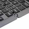 Tastatura Pliabila Super Slim, Portabila cu Suport pentru Tablete si Telefoane, conectivitate Bluetooth, Compatibila cu Android / iOS / Windows din aliaj de aluminiu, Gri