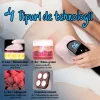 Aparat de Masaj Anticelulitic Profesional 4 in 1 VENTLEX, Remodelare coporala, Impulsuri electrice, Radiofrecventa, terapie cu lumina rosie si functie de caldura, portabil, 3 Moduri de masaj, 10 trepte de Intensitate, Alb