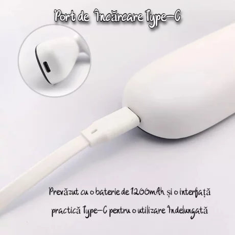 Aparat de Masaj Anticelulitic Profesional 4 in 1 VENTLEX, Remodelare coporala, Impulsuri electrice, Radiofrecventa, terapie cu lumina rosie si functie de caldura, portabil, 3 Moduri de masaj, 10 trepte de Intensitate, Alb