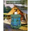 Aparat electric portabil impotriva tantarilor VENTLEX cu pastile, Interior/Exterior, Alimentare prin USB sau baterie externa, compact si usor 33g, protectie 360°, Potrivit pentru Camping sau Casa, Verde