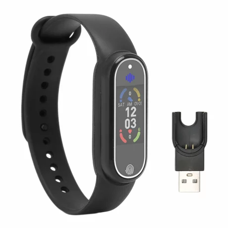 Bratara anti-tantari cu Ultrasunete si Bratara fitness Smart VENTLEX 2 in 1, Ceas digital, 3 Moduri anti-tantari, Compatibil Android si iOS, Conectivitate Bluetooth, Monitorizarea somnului, Numarului de Pasi, Impermeabil IP65, Incarcare USB, Unisex, Negru