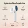 Epilator IPL VENTLEX, Pentru Epilare Definitiva Fara Durere cu noua Tehnologie IPL / ICE COOLING, 5 trepte de intensitate, 999.999 de Pulsatii, 2 Capete de inlocuire pentru Corp si Fata, Portabil, Cu Afisaj, Alb