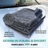 Prosop auto Microfibra, ultra absorbant 1300 GSM, Uscare Auto Rapida, Fara Urme dintr-o singura miscare, 70x90 cm, Gri