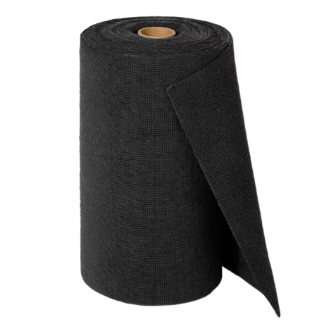 Rola de lavete din microfibra, VENTLEX, 50 lavete, 30x30 cm, 200GSM, Capacitate mare de absorbtie, Reutilizabile, Negru