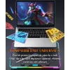 Cooler Laptop Gaming RGB si Suport Laptop cu 9 Trepte de Ajustare, Dimensiuni Compatabile 10-21 inch, 13 Ventilatoare Puternice 2400RPM si Silentioase 20dB, Ecran LCD pt Control Functii, Suport Telefon Integrat, Negru