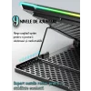 Cooler Laptop Gaming RGB si Suport Laptop cu 9 Trepte de Ajustare, Dimensiuni Compatabile 10-21 inch, 13 Ventilatoare Puternice 2400RPM si Silentioase 20dB, Ecran LCD pt Control Functii, Suport Telefon Integrat, Negru