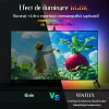 Banda LED RGBIC inteligenta cu Sincronizare pentru TV, Camera HD 1080p cu Senzor de culoare, Control prin Aplicatie, Bluetooth, Telecomanda, Compatibil cu TV 55-65 inch (1.4 -1.65 m)