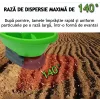 Dispozitiv de imprastiat seminte, ingrasamant/fertilizant electric, universal, Capacitate 3 L, 7 trepte de viteza, 5 trepte de reglare a fluxului, reglare latime de imprastiere, Acumulator cu autonomie pana la 4 ore, Verde