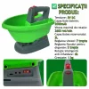 Dispozitiv de imprastiat seminte, ingrasamant/fertilizant electric, universal, Capacitate 3 L, 7 trepte de viteza, 5 trepte de reglare a fluxului, reglare latime de imprastiere, Acumulator cu autonomie pana la 4 ore, Verde