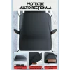Husa pentru parbriz din Tesatura Oxford, Protectie Antiinghet, Zapada, Raze UV, Design impermabil, Fixare cu magneti si curele, Buzunare speciale pentru oglinzi cu benzi reflectorizante, Saculet de depozitare, 253x117cm, Compatibilitate universala, Negru