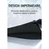 Husa pentru parbriz din Tesatura Oxford, Protectie Antiinghet, Zapada, Raze UV, Design impermabil, Fixare cu magneti si curele, Buzunare speciale pentru oglinzi cu benzi reflectorizante, Saculet de depozitare, 253x117cm, Compatibilitate universala, Negru