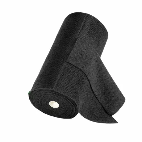 Rola de lavete din microfibra, VENTLEX, 20 lavete, 25x25 cm, 200GSM, Capacitate mare de absorbtie, Reutilizabile, Negru