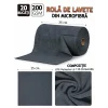Rola de lavete din microfibra, VENTLEX, 20 lavete, 25x25 cm, 200GSM, Capacitate mare de absorbtie, Reutilizabile, Negru