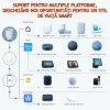 Priza Inteligenta Wireless cu Compatibilitate Matter 16A, Monitorizare a Consumului de Energie, Compatibila cu Tuya, Google Home, Amazon Alexa (toate aplicatiile existente), Programare inteligenta, Control vocal, Securitate Avansata, Alb