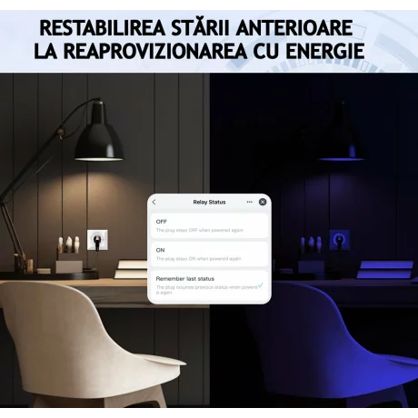Priza Inteligenta Wireless cu Compatibilitate Matter 16A, Monitorizare a Consumului de Energie, Compatibila cu Tuya, Google Home, Amazon Alexa (toate aplicatiile existente), Programare inteligenta, Control vocal, Securitate Avansata, Alb