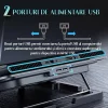 Cooler Laptop Gaming si Suport Laptop cu 5 Trepte de Ajustare, Dimensiuni Compatibile 10-18 inch, 6 Ventilatoare Puternice 3500RPM si Silentioase 20dB, Ecran LCD pt Control Functii, Negru