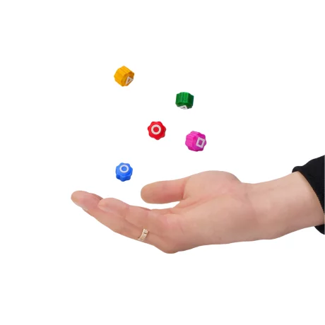 Gonggi Traditional Korean tip Squid Game/ Jocul Calamarului, Set de 5 Piese Multicolore in Cutie