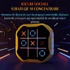 Joc X si 0 Interactiv Digital Premium cu Ecran Tactil Ventlex, Portabil, Pentru Toate Varstele de la 3 ani, 3 Jocuri intr-o Cutie, Joaca Impotriva AI sau 1 vs 1, Tic Tac Toe, Galben