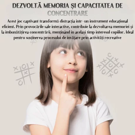 Joc X si 0 Interactiv Digital Premium cu Ecran Tactil Ventlex, Portabil, Pentru Toate Varstele de la 3 ani, 3 Jocuri intr-o Cutie, Joaca Impotriva AI sau 1 vs 1, Tic Tac Toe, Galben