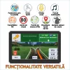 Navigatie Auto GPS Profesionala si Universala Ventlex, Ecran Tactil 7 inch, Ghidaj Vocal, Meniu Inteligent in 29 de Limbi Europene inclusiv Limba Romana, Harti Full Europa, UK, Actualizari Gratuite, Semnal GPS Precis, TIR, Camion, Autoturism, ADR, Negru