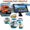 Navigatie Auto GPS Profesionala si Universala Ventlex, Ecran Tactil 7 inch, Ghidaj Vocal, Meniu Inteligent in 29 de Limbi Europene inclusiv Limba Romana, Harti Full Europa, UK, Actualizari Gratuite, Semnal GPS Precis, TIR, Camion, Autoturism, ADR, Negru