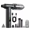 Suflanta aer si Aspirator, Portabil Ventlex®, Motor Puternic 160 W/130.000 RPM, baterie 8000 mAh, Autonomie Impresionanta, Afisaj LED, Incarcare rapida, Reglare Intensitate cu 8 accesorii, pentru indepartare praf /aspirat, Negru