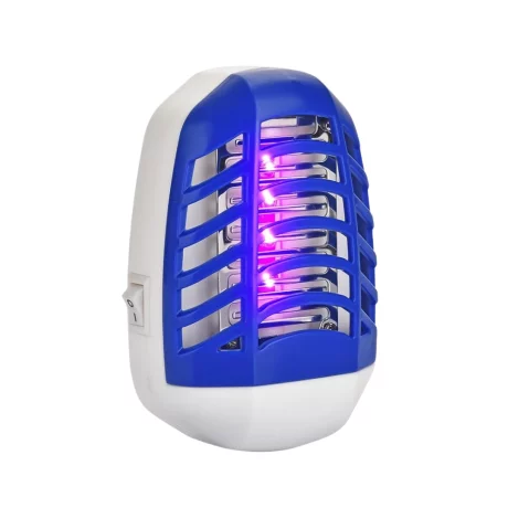 Aparat electric impotriva tantarilor, mustelor VENTLEX cu Lumina UV, Silentios, fara pastile, consumabile sau mirosuri neplacute, Consum redus de energie, Interior/Exterior, protectie 360°, Alb/Albastru