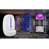 Aparat electric impotriva tantarilor, mustelor VENTLEX cu Lumina UV, Silentios, fara pastile, consumabile sau mirosuri neplacute, Consum redus de energie, Interior/Exterior, protectie 360°, Alb/Albastru