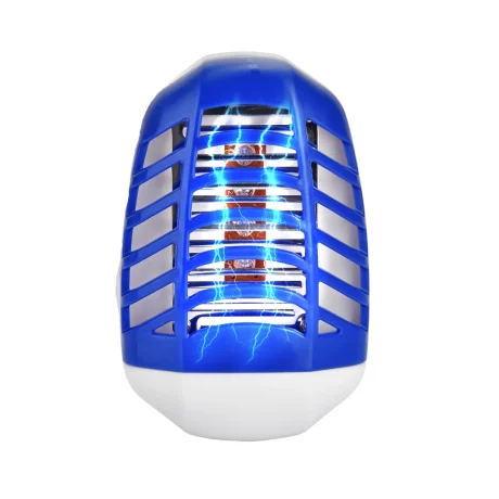 Aparat electric impotriva tantarilor, mustelor VENTLEX cu Lumina UV, Silentios, fara pastile, consumabile sau mirosuri neplacute, Consum redus de energie, Interior/Exterior, protectie 360°, Alb/Albastru