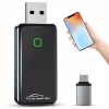 Adaptor Wireless CarPlay/Android Auto, Reconectare Automata Rapida Bluetooth Wi-Fi Pt iPhone/Android