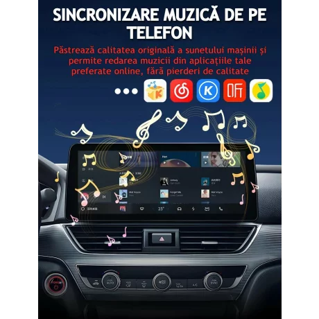 Adaptor Wireless CarPlay/Android Auto, Reconectare Automata Rapida Bluetooth Wi-Fi Pt iPhone/Android